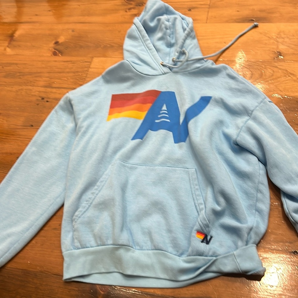 Blue aviator nation hoodie gently used